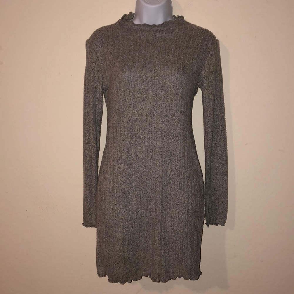 Mock Neck Sweater Dress